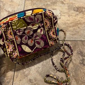 Vera Bradley Crossbody Purse Plum Crazy Collection